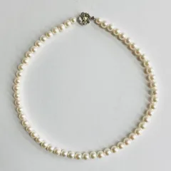 貝パールスタンダードネックレス/7mm約42cm/Lt.クリームツートン/R/made in japan