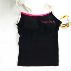 【未使用】オーシャンパシフィック OP キャミソール 水着 パット付き UPF50+ UV ワンピース S BK 523463 レディース Ocean Pacific