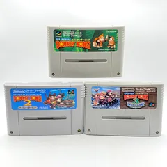 スーパードンキーコング 1 2 3 シリーズ 3本まとめて スーパーファミコン ソフト 起動OK SUPER DONKEY KONG 1・2・3 レトロゲーム カセット スーファミ SFC