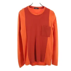 ブラックレーベルクレストブリッジ 長袖 Tシャツ M オレンジ BLACK LABEL CRESTBRIDGE ロンT メンズ 【中古】  【230815】 メール便可