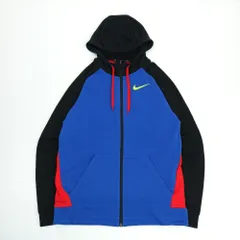 NIKE ナイキ フルジップ パーカー ジャージ フーディー ブルー レッド M　B202507