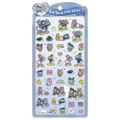 ディズニー　ドナルド&デイジー　うるちゅるポップシール