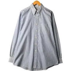 古着 ブルックスブラザーズ Brooks Brothers 346 長袖 ボタンダウンストライプシャツ メンズL相当/eaa567420