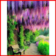 【★送料無料★】DIY 5D ダイヤモンドペインティングキット 庭の木 絵画 クロスステッチ フルドリル クリスタル ラインストーン 刺繍 DIY アート クラフト ホーム ウォールデコ 30x40 cm