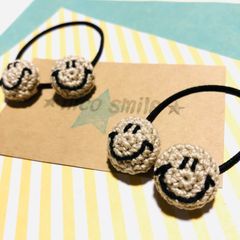ニコちゃんヘアゴム　2個セット