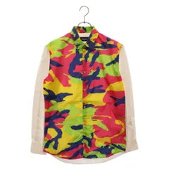 DSQUARED2 (ディースクエアード) 15SS フロント素材切替 カモフラ長袖シャツ マルチカラー/ホワイト S71DL0853 S36275のサムネイル