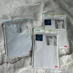 セール！ユニクロ　L　AIRism エアリズム　 シームレス　半袖　キャミ3枚セット