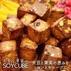 大麦と果実のソイキューブ 　800g　置き換え　SOYCUBE　たんぱく質　大豆プロテイン　食物繊維　大豆　ヘルシー　スイーツ　ダイエット　ドライフルーツ　アーモンド　ビードットラボ　ビーラボ　B.LABO 蒲屋忠兵衛商店