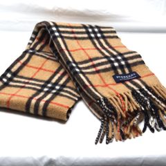 BURBERRY LONDON バーバリーロンドン チェックマフラー カシミヤ