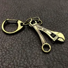 真鍮 キーホルダー キーリング ヴィンテージ ビンテージ アンティーク レトロ 真鍮製 ハンドメイド ペンダントトップ 置物 チャーム レンチ 118