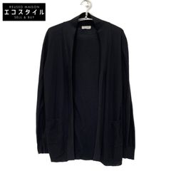GRAN SASSO グランサッソ ブラック 20P 57150 20626 コットン ボタンレス ロングカーディガン 48