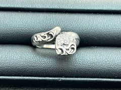 シルバーリング SILVER925 コブラハート風 13号