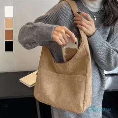 トートバッグ コーデュロイ 無地 肩掛け 。可 ant4y263739