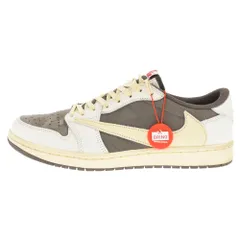 NIKE (ナイキ) ×TRAVIS SCOTT AIR JORDAN 1 LOW OG REVERSE MOCHAトラヴィススコット エアジョーダン1 ロー リバースモカ ローカットスニーカー US11/29.0cm DM7866-162のサムネイル