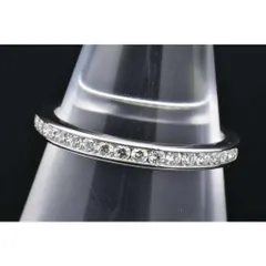 ティファニー ウェディング バンドリング ハーフサークル 17Pダイヤモンド PT950 プラチナ #8.5【美品】