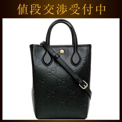 グッチ ２way バッグ スーパー ミニ バッグ ブラック 今ライン