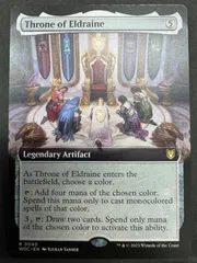 MTG エルドレインの玉座 英語 拡張アート WOC エルドレインの森 統率者