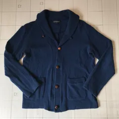 ト2412-12-3389 アーバンリサーチ　UrbanResearch  ヘチマカラーカーディガン　紺　Ｌ