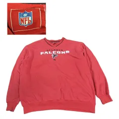 NFL古着ATLANTA FALCONSプリントスエットトレーナーレッド  SY00166のサムネイル