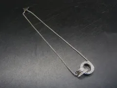 ■美品■ SWAROVSKI スワロフスキー インターロッキングループ クリスタル バングル ブレスレット アクセサリー シルバー系 DI9300