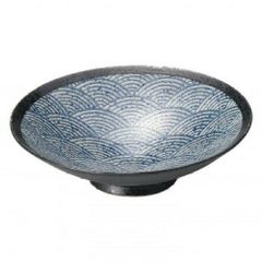 【新品・3営業日で発送】カクニ 【美濃焼】青海波 90盛鉢【日本製】【美濃焼】 (W20234)【入数:12】