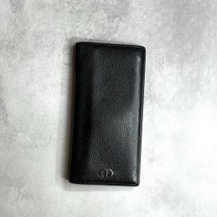 【現行/美品】 Christian Dior クリスチャンディオール / アイコンバーティカルウォレット 長財布 カーフ ブラック Icon 2ESBC002CDI_H00N