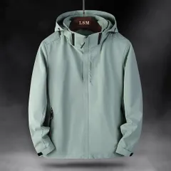 ☆ ミントグリーン ☆ XLサイズ ☆ ジャケット フード付き 長袖 レディース pmyjacket27 ジャケット フード付き 長袖 ウインドブレーカー コート マウンテンパーカー 作業服 登山ウェア 薄手 レディース メンズ はっ水 撥水 無地