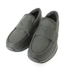 新品同様 PUMA プーマ LOAFYR WNS 厚底 チャンキーソール スニーカー スリッポン ローファー ダッドシューズ 397730-01 24.0cm ブラック レディース 古着 中古 USED