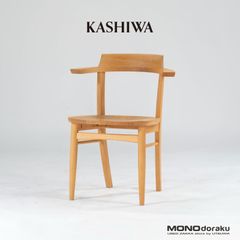 ダイニングチェア 柏木工 KASHIWA OB21 ソフィー 板座(2) ハーフアームチェア ナラ材 無垢材 オーク材 ナチュラルモダン 和モダン シンプル 飛騨 IDC大塚
