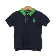 ポロバイラルフローレン ポロシャツ トップス 半袖 ビッグポニーロゴ ベビー 男の子用 90サイズ 紺×緑 Polo by Ralph Lauren 【中古】のサムネイル