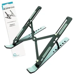 新品 NK-Quality ラップトップスタンド ノートパソコン タブレット スタンド 折りたたみ 高さ調節可能 角度調節可能 アルミ合金製 軽量 テレワーク 持ち運び便利