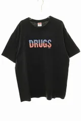 シュプリーム SUPREME 24AW DRUGS TEE BLACK L ドラッグ Tシャツ プリント 半袖 ブラック 【ブランド古着ベクトル】【中古】☆AA★250326