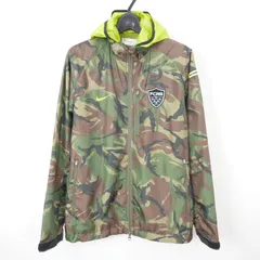 F.C.Real Bristol ブリストル NIKE FCRB FIVE WARM UP JACKET ナイロン カモフラ 迷彩 ロゴ ジップ フード ジャケット ブルゾン パーカー S