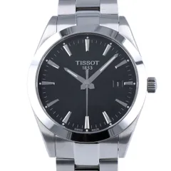 希少】ティソ 黒文字盤 腕時計 クォーツ デイト レディース 希少】ティソ 黒文字盤 腕時計 クォーツ デイト レディース