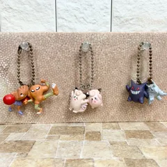 ポケモン スイング キーホルダー サワムラー　エビワラー ピッピ ピクシー ゲンガー ニドリーノ ポケットモンスター グッズ レア 希少