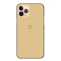 iPhone14 ケース カバー アイフォン14 スマホケース ハードケース ハート ワンポイント シンプル グレージュ ピンク おしゃれ カラー03