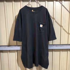 353 Carhartt 半袖 ポケットTシャツ 3XL ブラック ビッグサイズ カーハート ロゴ 古着卸 アメリカ仕入