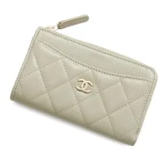 シャネル コインケース マトラッセ ココマーク ソフトキャビアスキン AP3179 フラグメント カードケース