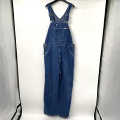 【中古】7～80s Lee デニムオーバーオール ユニオンチケット有り インディゴ リー[17]