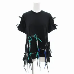 ファセッタズム FACETASM Tシャツ カットソー 半袖 クルーネック リボン 2 黒 ブラック /GVのサムネイル