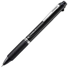 【送料無料】ぺんてる 多色ボールペン エナージェル3色 ブラック軸 XBLC35A