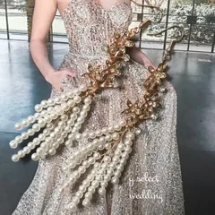 ヴィンテージ フラワー パール タッセル ピアス イヤリング ♡新品送料無料♡