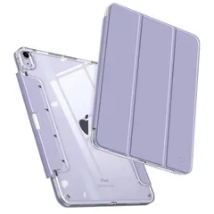 【人気商品】iPad Air 5 ケース 2022 Fintie / iPad Air 4 ケース 2020 10.9 インチ 透明バックカバー 引き出し式ペンホルダー Apple Pencil 収納可能 Apple Pencil 2 ワイヤレス充電対応 三つ