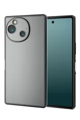 【人気商品】エレコム AQUOS R9 (SH-51E) ケース カバー 透明 耐衝撃 衝撃吸収 ハイブリッド TPU メタリックフレーム カメラ保護 エアークッション メタリックブラック PM-S242UCTMKBK
