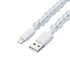 【新品・5営業日で発送】ELECOM エレコム USB-A to Lightningケーブル／1.0m／クリア(MPA-CJAL10CR)