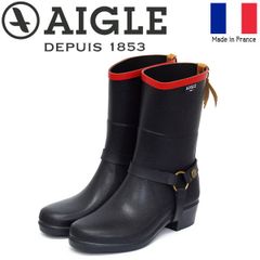 AIGLE (에이글) ZZF8886 MISS JULIE 2 미스 줄리 레이디스 러버 부츠 002 MARINExROUGE 프랑스제 AGL025 AIGLE 39-약 24.5 cm