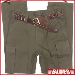 ドイツ軍 90s モールスキンカーゴパンツ  軍物 軍服 古着 メンズ 7 カーキ パンツ_ウエスト73cmから77cm一覧←SEULB屋着古← HH9828
