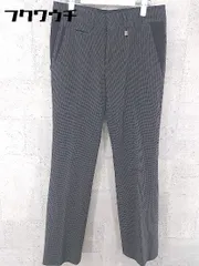 ◇ Lyle&Scott ライル＆スコット 総柄 スラックス パンツ サイズM グレー ブラック メンズ 【中古】 【1002800429271】