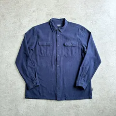 2016年製 patagonia Fjord Flannel 【navy Plain】    パタゴニア  ヘビーネルシャツ ヘビネル フィヨルドフランネル ネルシャツ 【ネイビー無地】