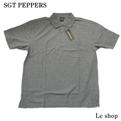 【タグ付】SGT PEPPERS 半袖 ポロシャツ グレー Lサイズ メンズ 中古